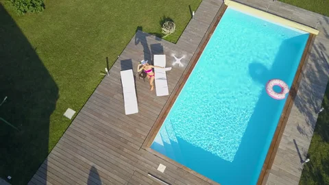 Aerial footage recovered from a drone that crashed in a southeast Raleigh yard in March showed footage of a neighboring property's pool area. The owner of the drone has not been identified.