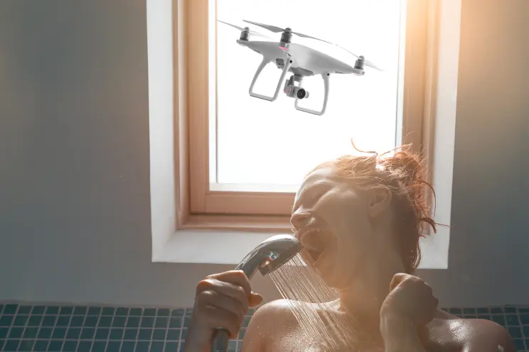 Residents in at least three Raleigh neighborhoods have reported drones hovering at window level. Police say current statutes make prosecution difficult without recovered footage.